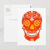 RED FIRED SKULL BRIEFKAART (Voorkant / Achterkant)