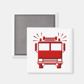 Red Firetruck Magneet (Voorkant / Achterkant)