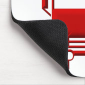 Red Firetruck Muismat (Hoek)