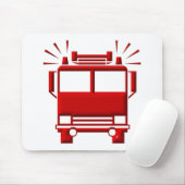 Red Firetruck Muismat (Met muis)