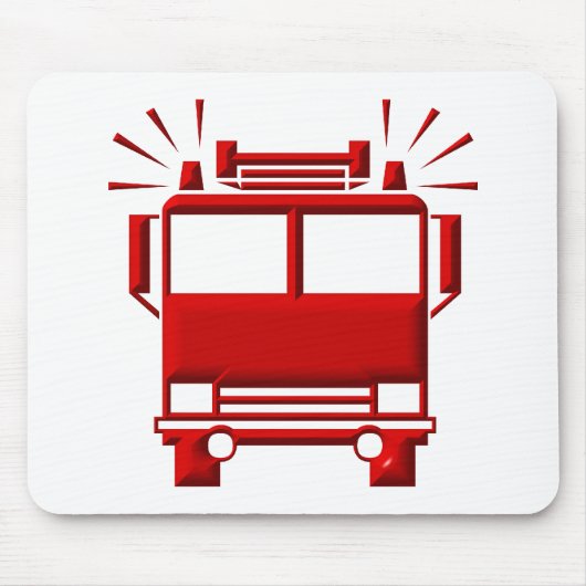 Red Firetruck Muismat (Voorkant)