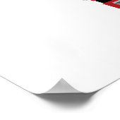 Red Firetruck White Birthday Party Banner Poster (Hoek)