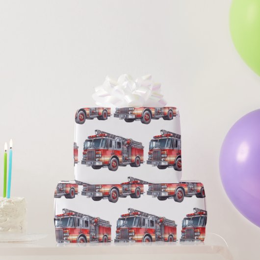 Red Firetruck's Cadeaupapier (Feestgeschenken)