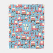 Red Firetrucks Firefighter Kinder Fleece Deken (Voorkant)