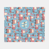 Red Firetrucks Firefighter Kinder Fleece Deken (Voorkant (Horizontaal))