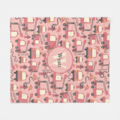 Red Firetrucks Firefighter Kinder Fleece Deken (Voorkant (Horizontaal))