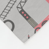 Red Firetrucks Firefighter Kinder Fleece Deken (Hoek)