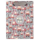 Red Firetrucks Firefighter Kinder Klembord (Voorkant)