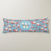 Red Firetrucks Firefighter Kinder Lichaamskussen (Voorkant)