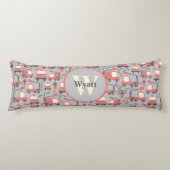 Red Firetrucks Firefighter Kinder Lichaamskussen (Voorkant)