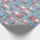 Red Firetrucks Firefighter Kinder reddingsvoertuig Cadeaupapier (Hoek)