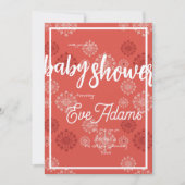 Red Fireworks Baby shower Invitation Kaart (Voorkant)