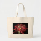 Red Fireworks Grote Tote Bag (Voorkant)