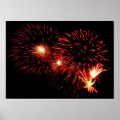 Red Fireworks Poster (Voorkant)