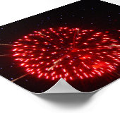 Red Fireworks Poster (Hoek)
