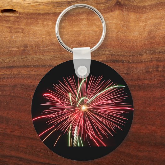 Red Fireworks Sleutelhanger (Voorkant)
