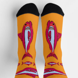 Red Fish Crew Sokken