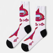Red Fish Crew Sokken (Links)