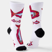 Red Fish Crew Sokken (Gebogen)