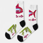 Red Fish Crew Sokken (Links)