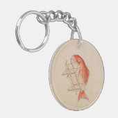 Red Fish Yokai (Trouwboekrol) Sleutelhanger (Voorkant Links)