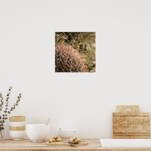 Red Fishhaakcilinders - Glossy Print 23x23 (Keuken)