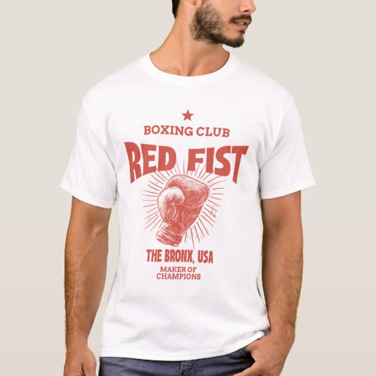 Red Fist Boxing Club T-shirt (Voorkant)