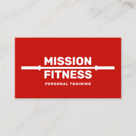 Red Fitness Personal Trainer Training Visitekaartje