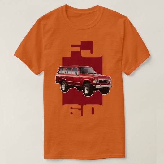 RED FJ60 LANDCRUISER T-SHIRT (Design voorkant)