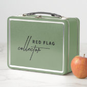 "Red Flag Collector" Lunch Box (In situ)