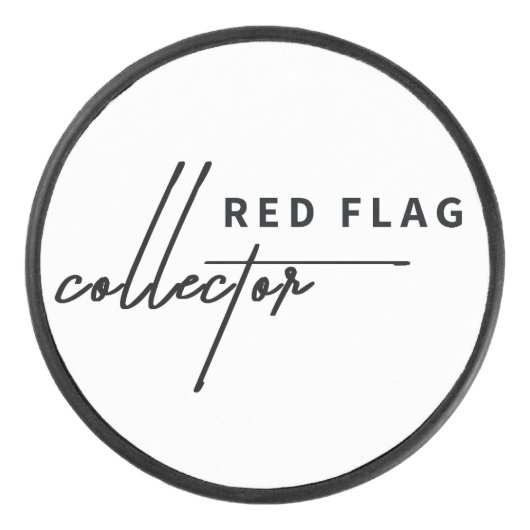 Red Flag – Game On, waarschuwing vooruit Hockey Puck (Voorkant)