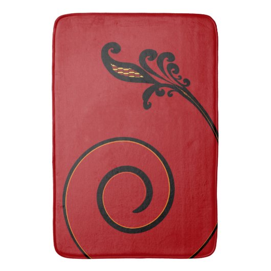 Red Flair Bathmat Badmat (Voorkant Verticaal)