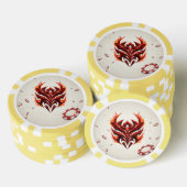 Red Flam Arena: Geïnspireerd Poker Chip Design (Opstapeling)