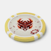 Red Flam Arena: Geïnspireerd Poker Chip Design (Enkel)