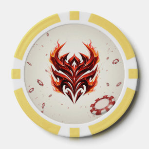 Red Flam Arena: Geïnspireerd Poker Chip Design