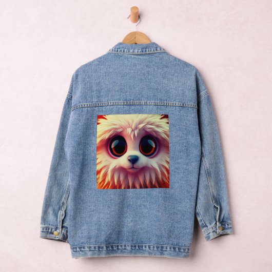 Red Flame Cuty Denim Jacket (Hangar)