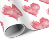 Red Flame Hearts Bridal Shower Cadeaupapier (Rol Hoek)