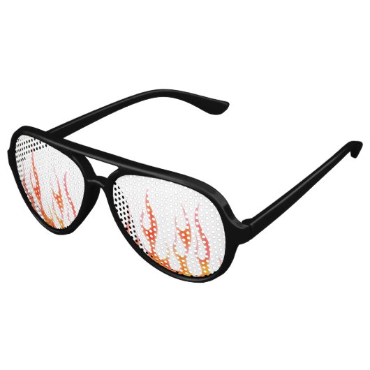 Red Flame Party zonnebril (Gekanteld)