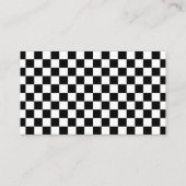 Red Flame Race Auto Baby shower Luier Raffle Informatiekaartje (Achterkant)