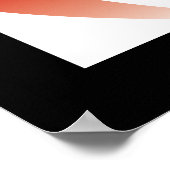 Red Flame Yoga en moderne zen kalligrafie om Aum Poster (Hoek)