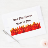 Red Flames Custom Jar of Canning Labels (Envelop)