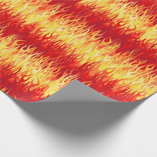 Red Flames Pattern - Hot Rod Cadeaupapier (Hoek)