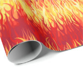 Red Flames Pattern - Hot Rod Cadeaupapier (Rol Hoek)