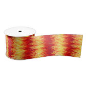 Red Flames Pattern - Hot Rod Satijnen Lint (Spoel)