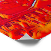 Red Flaming Suburb Poster (Hoek)