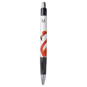Red Flamingo en Monogram Pen