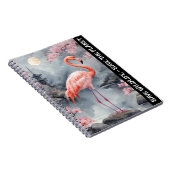 Red Flamingo - Red de wildernis en de planeet Notitieboek (Rechterzijde)