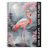 Red Flamingo - Red de wildernis en de planeet Notitieboek (Voorkant)