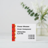 Red Flams Western-visitekaartje Visitekaartje (Staand voorkant)