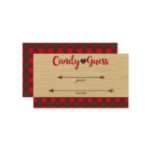 Red Flannel hoeveel Snoepjes spel raden Kaarten